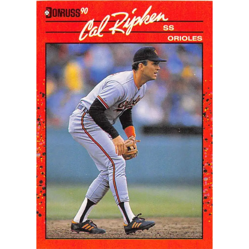1990 Donruss #96 Cal Ripken Jr. VG-EX Baltimore Orioles Baseball Card Image 1
