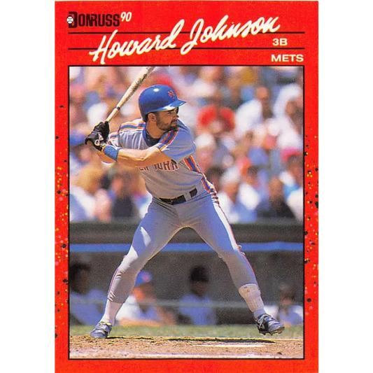 1990 Donruss #99 Howard Johnson VG-EX New York Mets Baseball Card Image 1