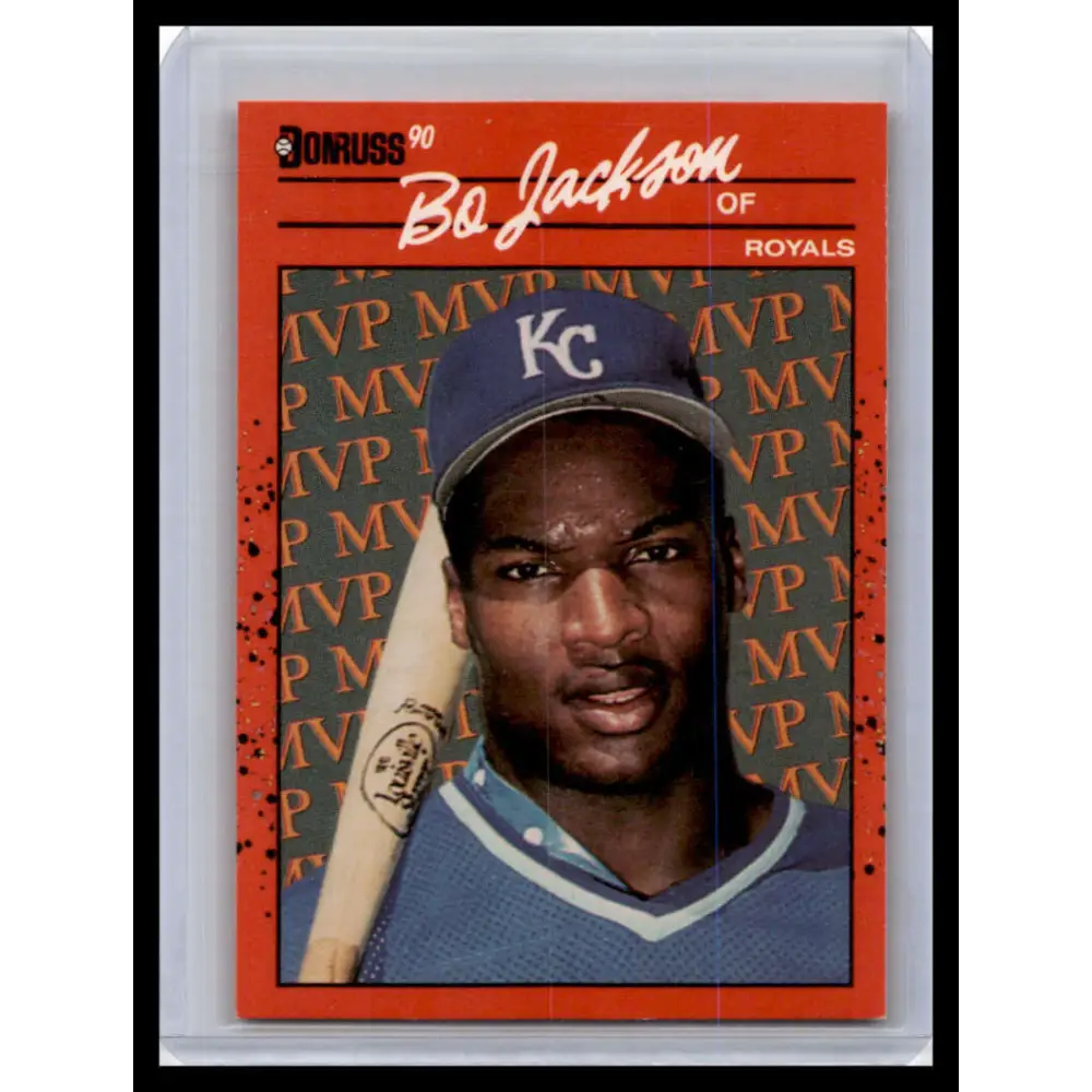 1990 Donruss #BC-1 Bo Jackson NM-MT Kansas City Royals Baseball Card Image 1