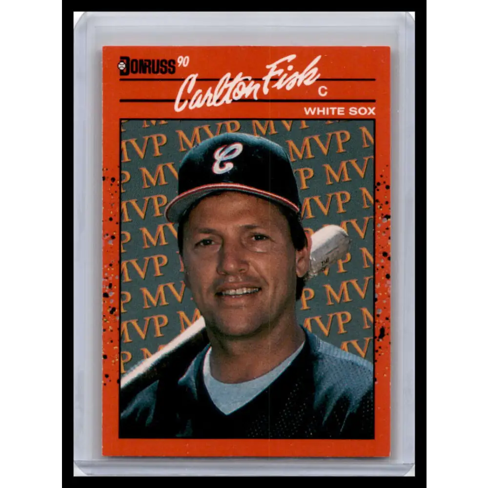1990 Donruss #BC-19 Carlton Fisk NM-MT Chicago White Sox Baseball Card Image 1