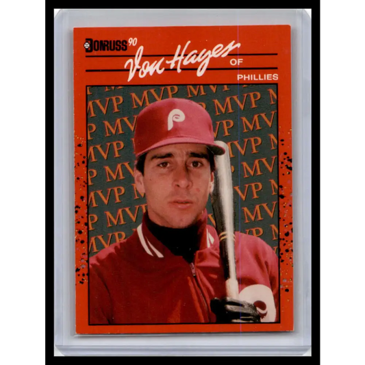 1990 Donruss #BC-25 Von Hayes NM-MT Philadelphia Phillies Baseball Card Image 1