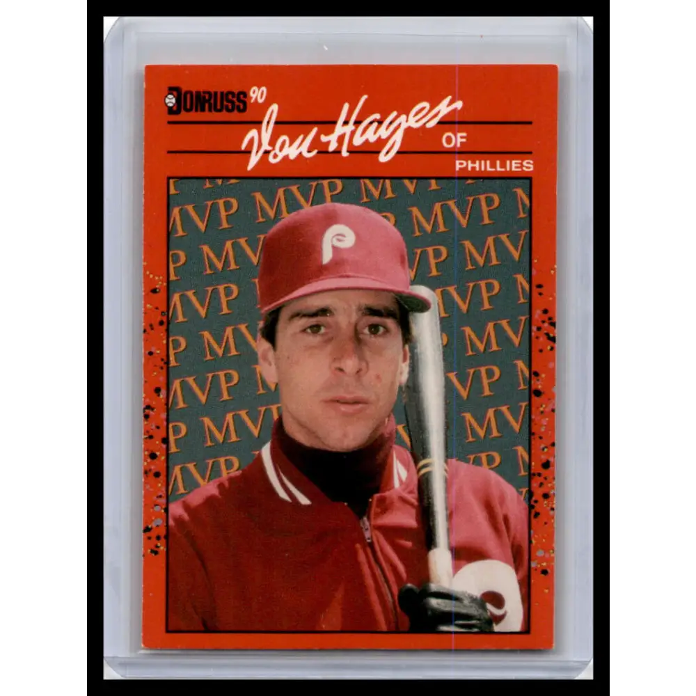 1990 Donruss #BC-25 Von Hayes NM-MT Philadelphia Phillies Baseball Card Image 1