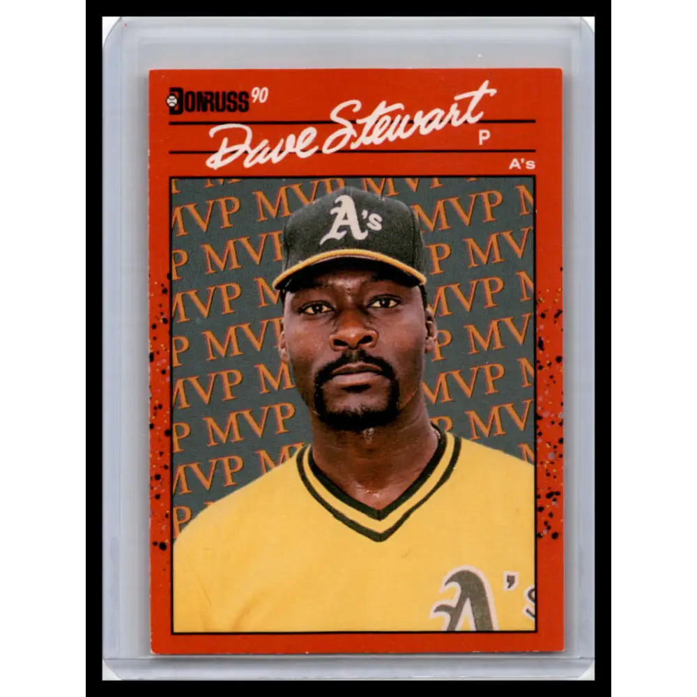 1990 Donruss #BC-3 Dave Stewart NM-MT Oakland Athletics Baseball Card Image 1