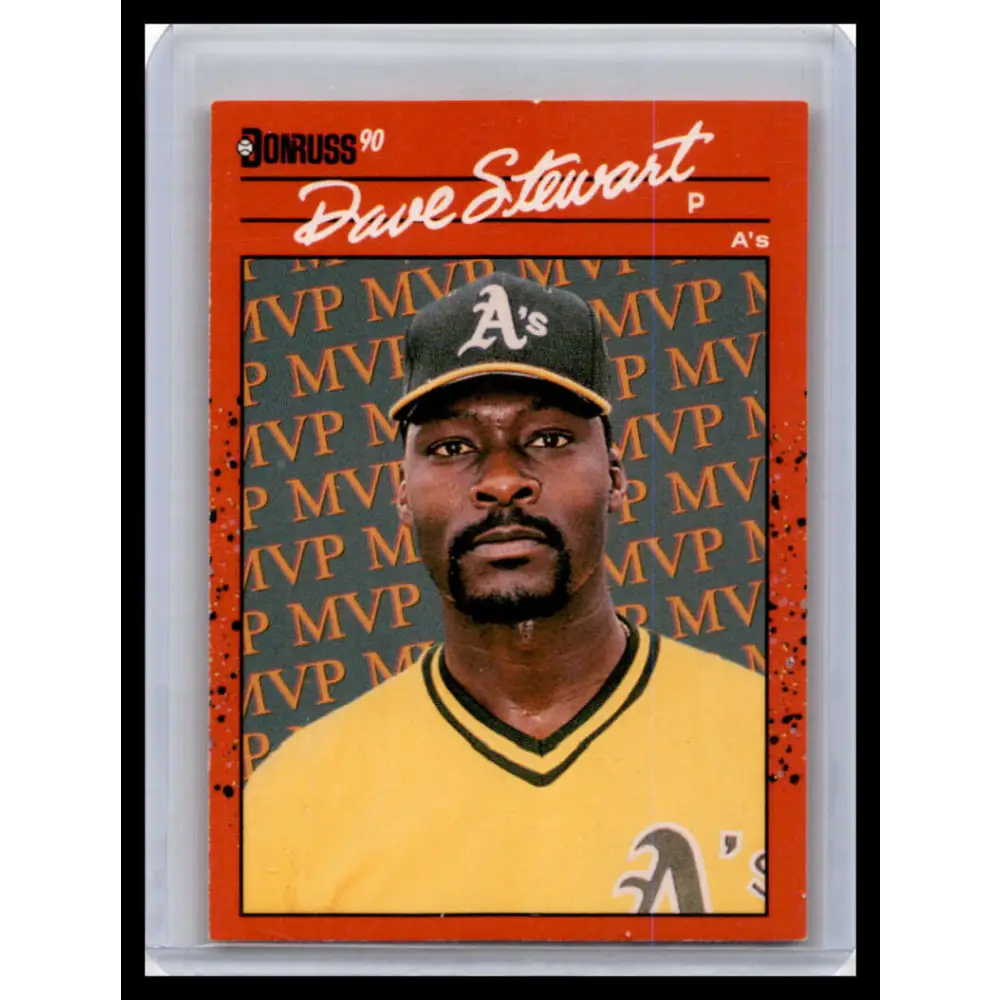 1990 Donruss #BC-3 Dave Stewart NM-MT Oakland Athletics Baseball Card Image 1