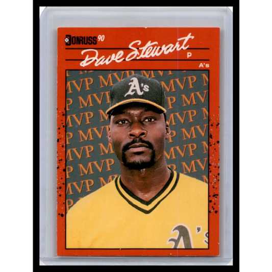 1990 Donruss #BC-3 Dave Stewart NM-MT Oakland Athletics Baseball Card Image 1