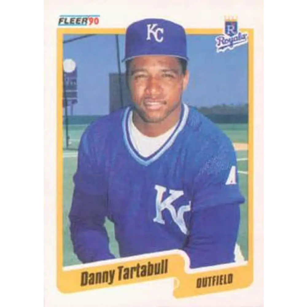 1990 Fleer #120 Danny Tartabull NM-MT Kansas City Royals Baseball Card Image 1