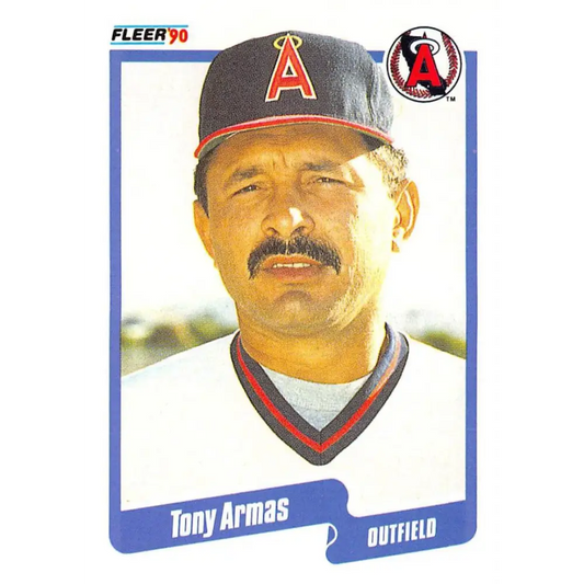 1990 Fleer #126 Tony Armas NM-MT California Angels Baseball Card Image 1