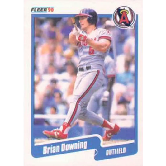 1990 Fleer #130 Brian Downing NM-MT California Angels Baseball Card Image 1