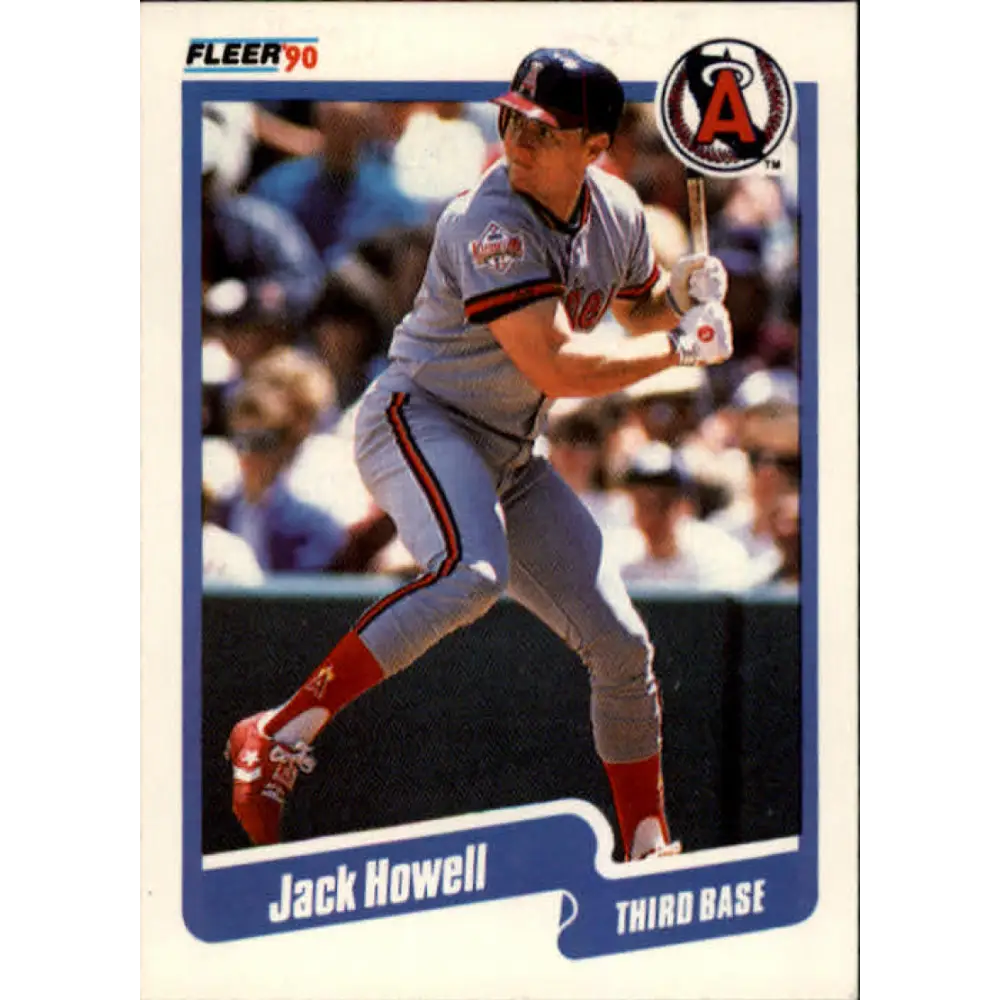 1990 Fleer #135 Jack Howell NM-MT California Angels Baseball Card Image 1