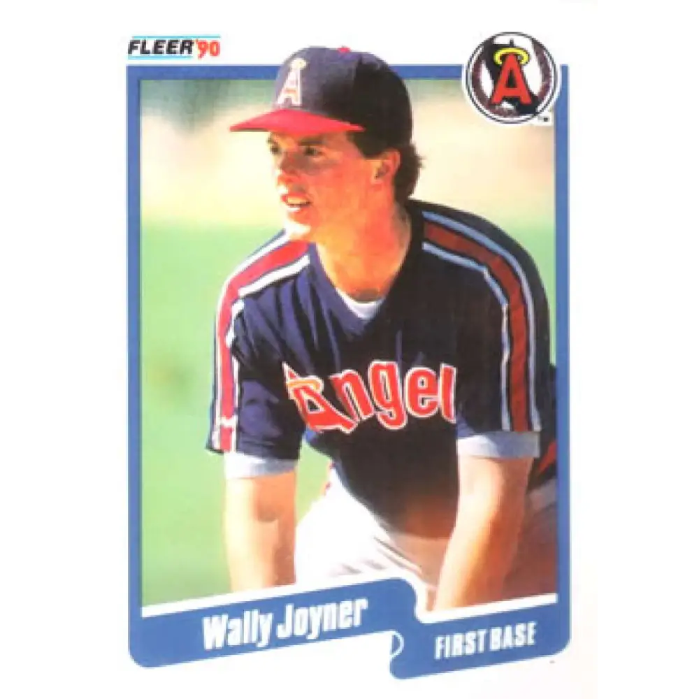 1990 Fleer #136 Wally Joyner NM-MT California Angels Baseball Card Image 1