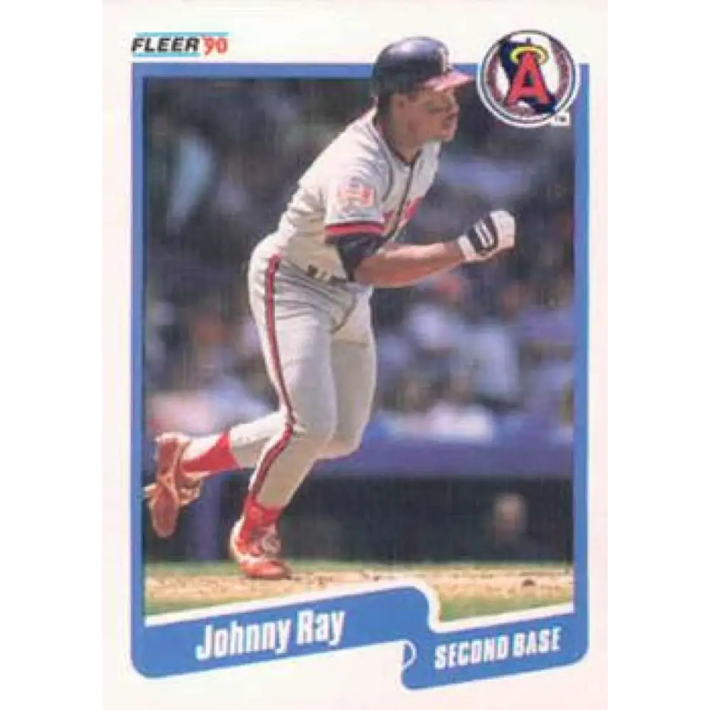 1990 Fleer #143 Johnny Ray NM-MT California Angels Baseball Card Image 1