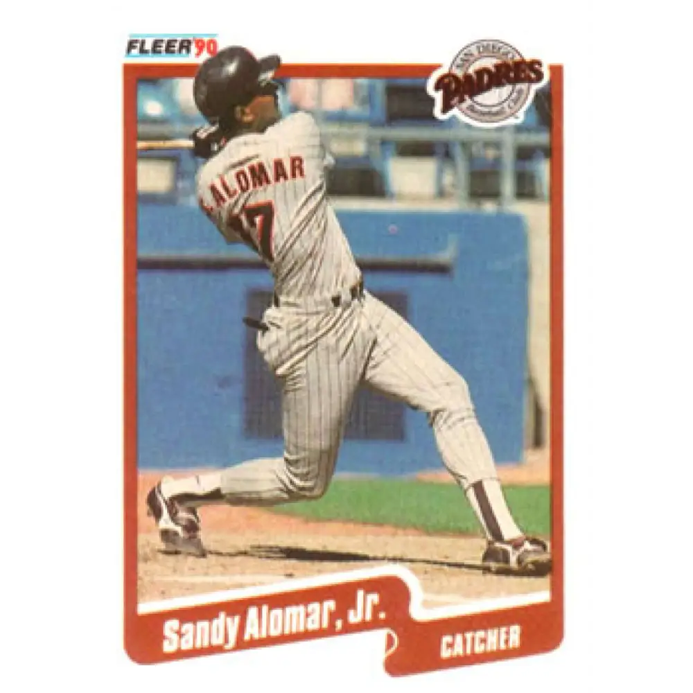 1990 Fleer #150 Sandy Alomar Jr. NM-MT San Diego Padres Baseball Card Image 1