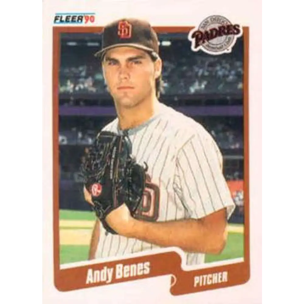1990 Fleer #151 Andy Benes NM-MT San Diego Padres Baseball Card Image 1