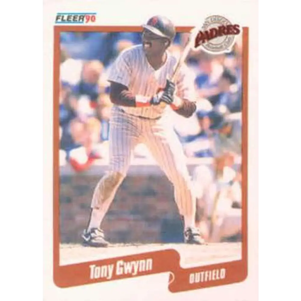 1990 Fleer #157 Tony Gwynn NM-MT San Diego Padres Baseball Card Image 1