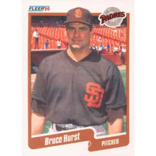 1990 Fleer #159 Bruce Hurst NM-MT San Diego Padres Baseball Card Image 1
