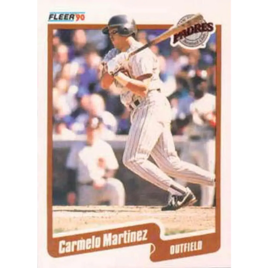 1990 Fleer #162 Carmelo Martinez NM-MT San Diego Padres Baseball Card Image 1
