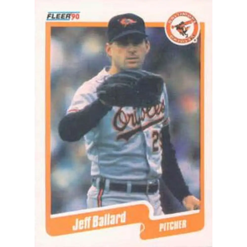 1990 Fleer #173 Jeff Ballard NM-MT Baltimore Orioles Baseball Card Image 1