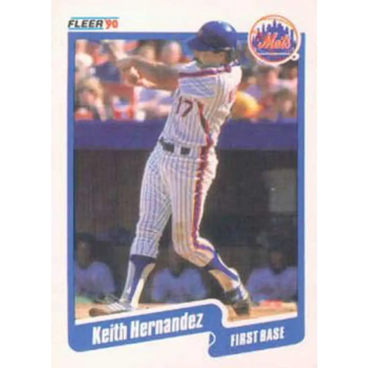1990 Fleer #205 Keith Hernandez NM-MT New York Mets Baseball Card Image 1