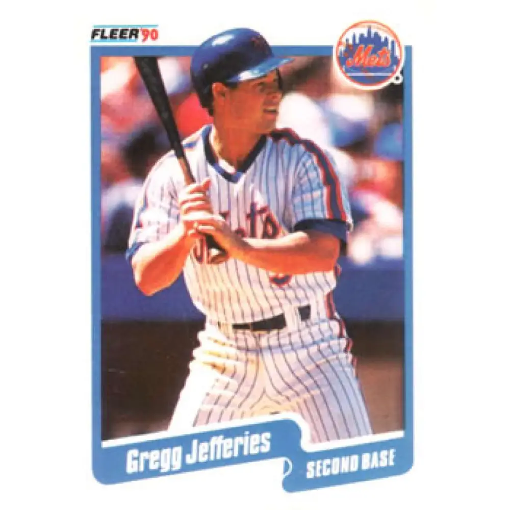 1990 Fleer #207 Gregg Jefferies NM-MT New York Mets Baseball Card Image 1