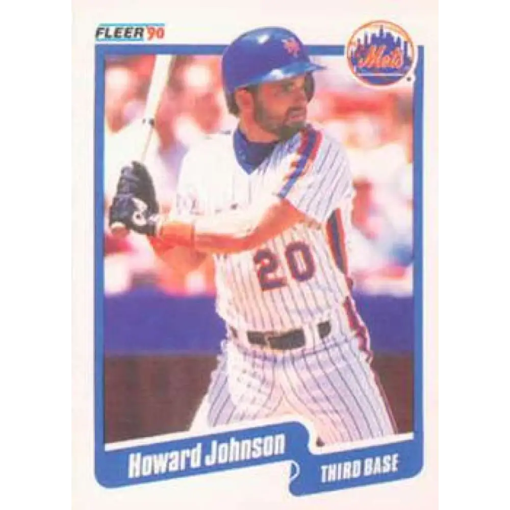 1990 Fleer #208 Howard Johnson NM-MT New York Mets Baseball Card Image 1