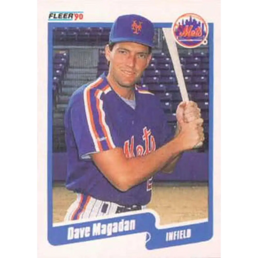 1990 Fleer #210 Dave Magadan NM-MT New York Mets Baseball Card Image 1