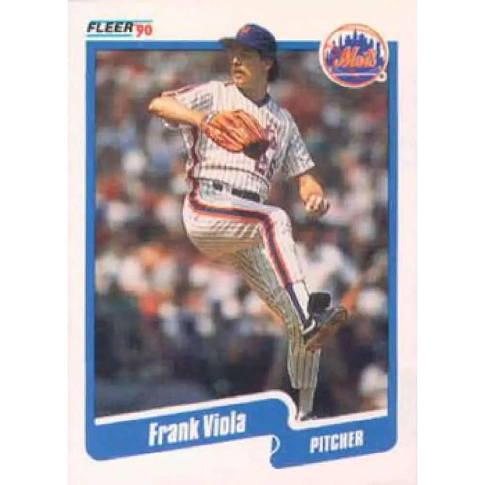 1990 Fleer #219 Frank Viola NM-MT New York Mets Baseball Card Image 1