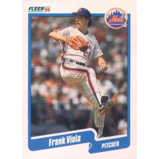1990 Fleer #219 Frank Viola NM-MT New York Mets Baseball Card Image 1