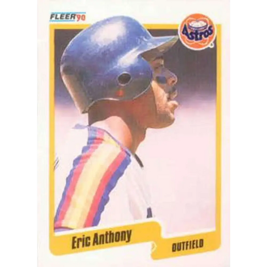 1990 Fleer #222 Eric Anthony NM-MT RC Rookie Houston Astros Baseball Card Image 1