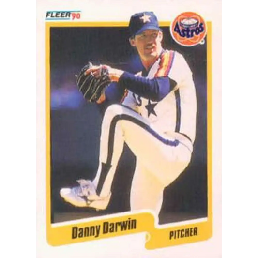 1990 Fleer #227 Danny Darwin NM-MT Houston Astros Baseball Card Image 1