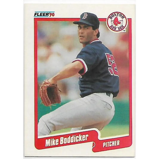 1990 Fleer #267 Mike Boddicker NM-MT Boston Red Sox Baseball Card Image 1