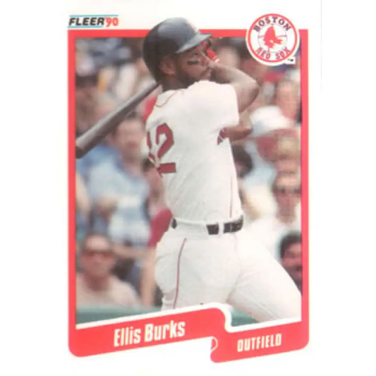 1990 Fleer #269 Ellis Burks NM-MT Boston Red Sox Baseball Card Image 1