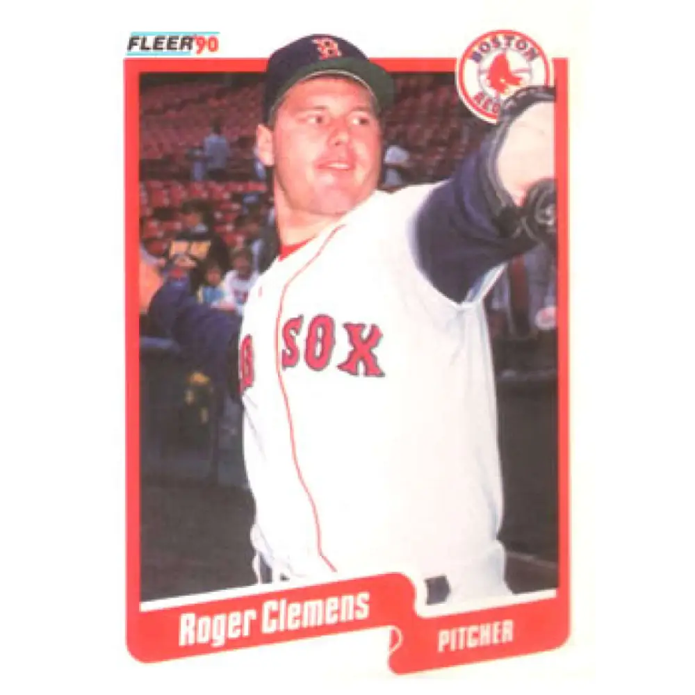 1990 Fleer #271 Roger Clemens NM-MT Boston Red Sox Baseball Card Image 1