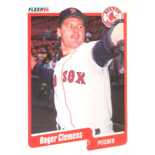1990 Fleer #271 Roger Clemens NM-MT Boston Red Sox Baseball Card Image 1