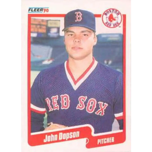 1990 Fleer #272 John Dopson NM-MT Boston Red Sox Baseball Card Image 1