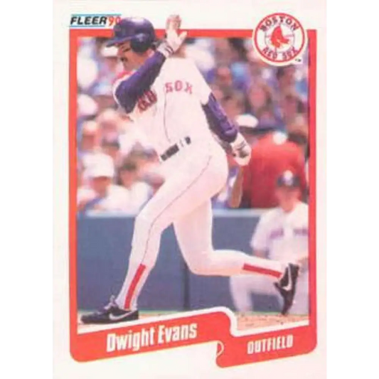 1990 Fleer #274 Dwight Evans NM-MT Boston Red Sox Baseball Card Image 1