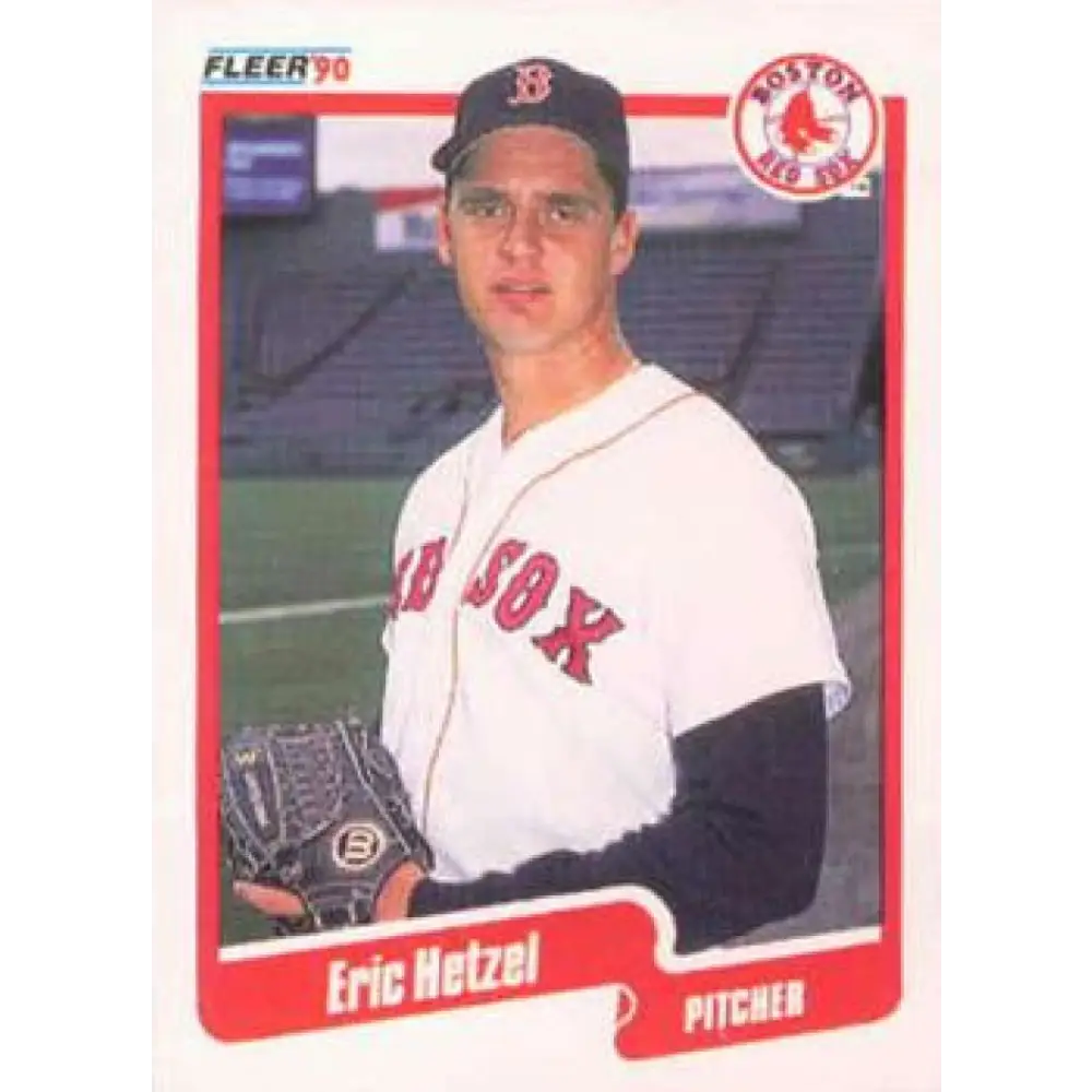 1990 Fleer #279 Eric Hetzel NM-MT Boston Red Sox Baseball Card Image 1
