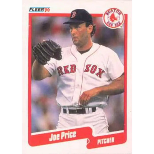 1990 Fleer #282 Joe Price NM-MT Boston Red Sox Baseball Card Image 1