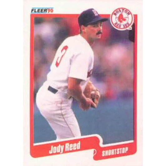 1990 Fleer #284 Jody Reed NM-MT Boston Red Sox Baseball Card Image 1