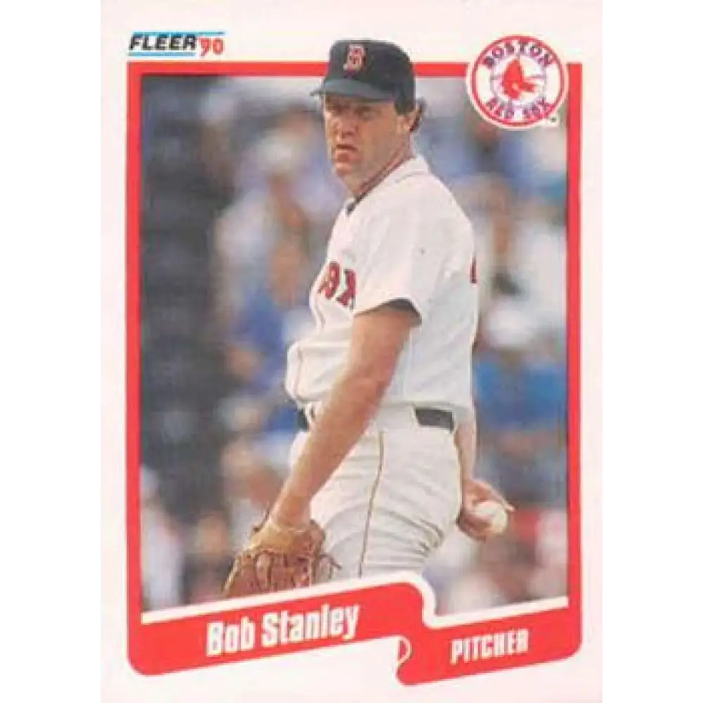 1990 Fleer #289 Bob Stanley NM-MT Boston Red Sox Baseball Card Image 1