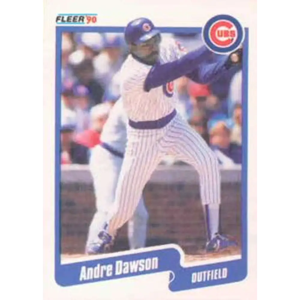 1990 Fleer #29 Andre Dawson NM-MT Chicago Cubs Baseball Card Image 1