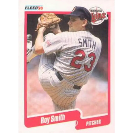 1990 Fleer #386 Roy Smith NM-MT Minnesota Twins Baseball Card Image 1