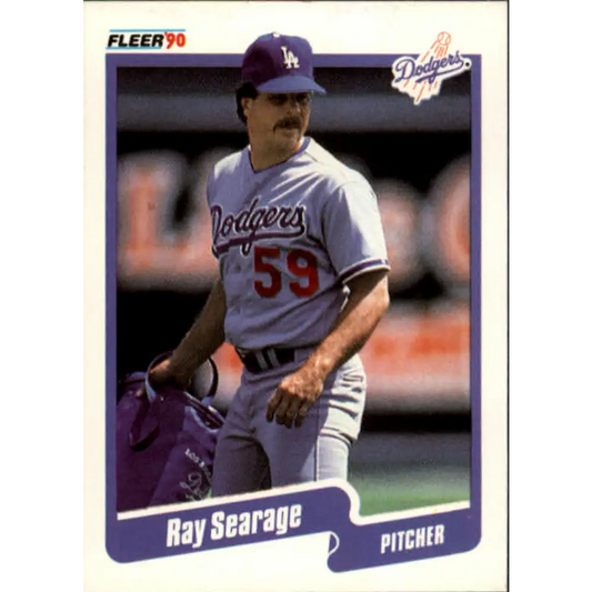 1990 Fleer #408 Ray Searage NM-MT Los Angeles Dodgers Baseball Card Image 1