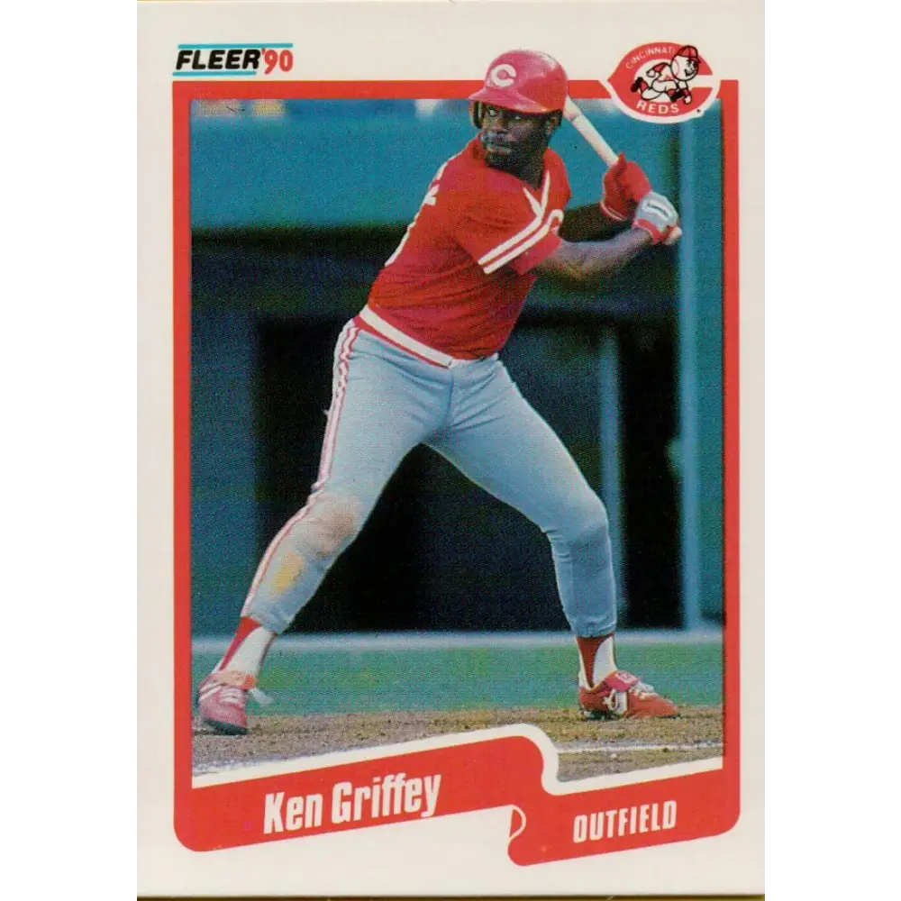 1990 Fleer #420 Ken Griffey Sr. NM-MT Cincinnati Reds Baseball Card Image 1