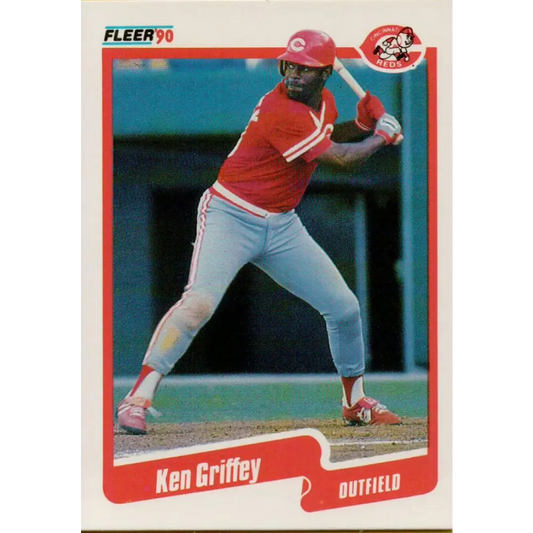 1990 Fleer #420 Ken Griffey Sr. NM-MT Cincinnati Reds Baseball Card Image 1