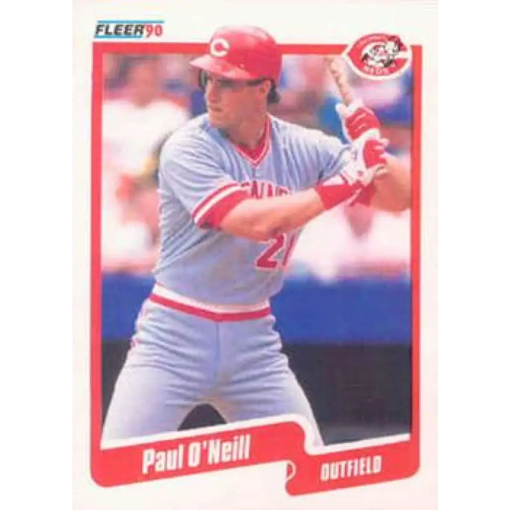 1990 Fleer #427 Paul O'Neill NM-MT Cincinnati Reds Baseball Card Image 1