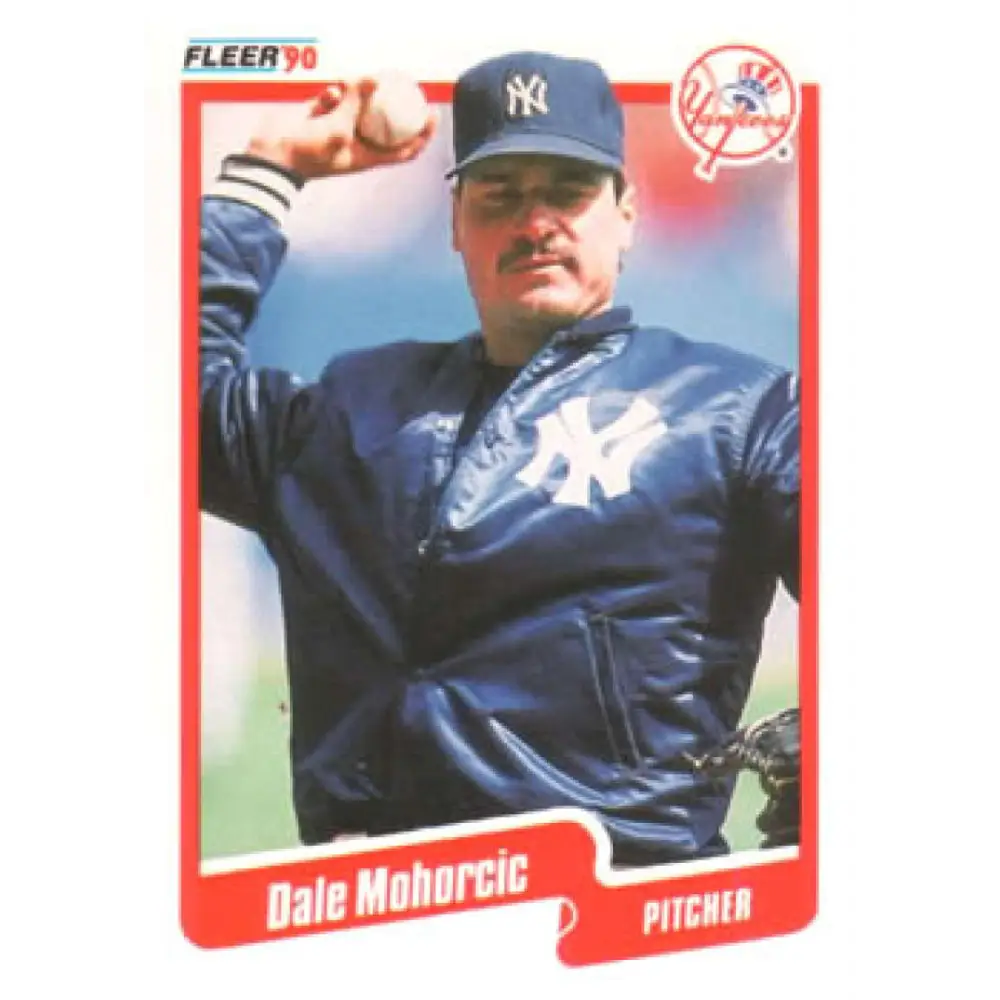 1990 Fleer #450 Dale Mohorcic NM-MT New York Yankees Baseball Card Image 1
