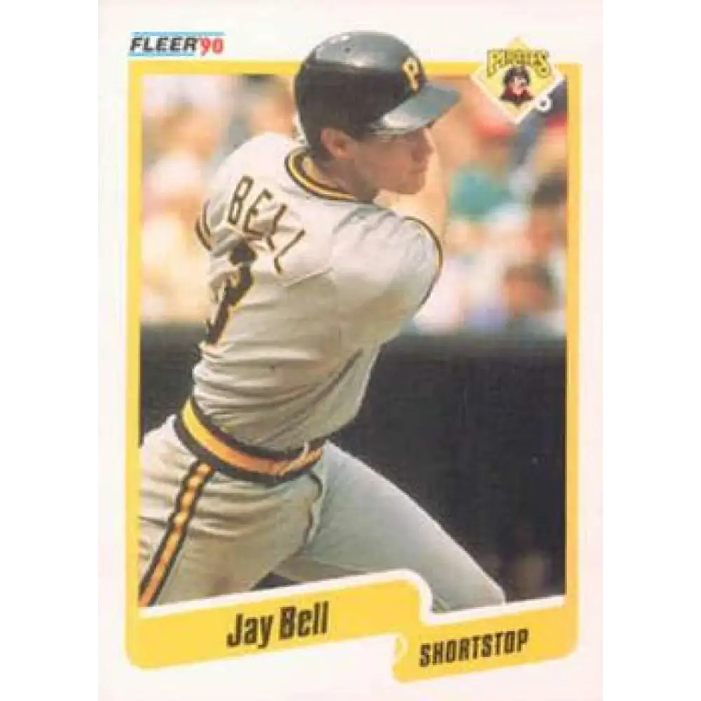 1990 Fleer #459 Jay Bell NM-MT Pittsburgh Pirates Baseball Card Image 1
