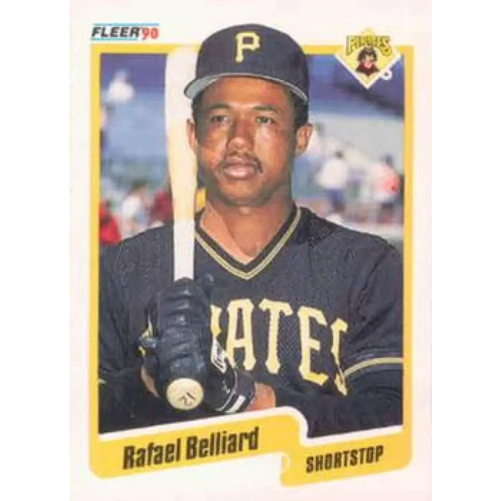 1990 Fleer #460 Rafael Belliard NM-MT Pittsburgh Pirates Baseball Card Image 1