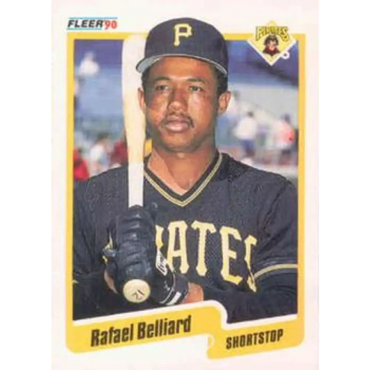 1990 Fleer #460 Rafael Belliard NM-MT Pittsburgh Pirates Baseball Card Image 1