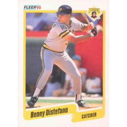 1990 Fleer #464 Benny Distefano NM-MT Pittsburgh Pirates Baseball Card Image 1